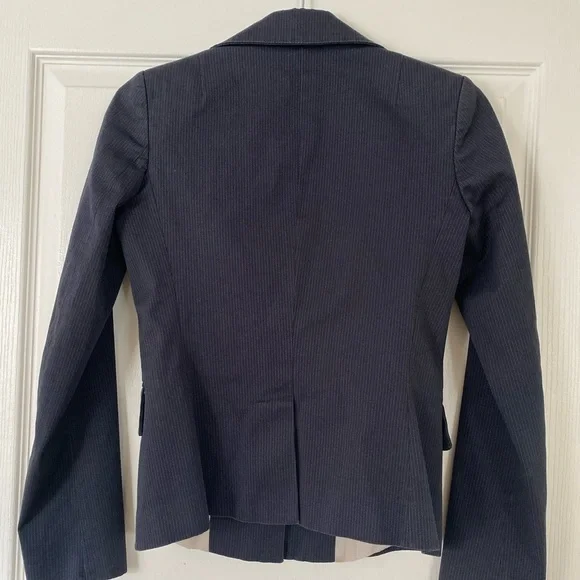 Pinko blazer with flap pockets pinstripe fitted blazer Size 4 - Picture 4 of 12